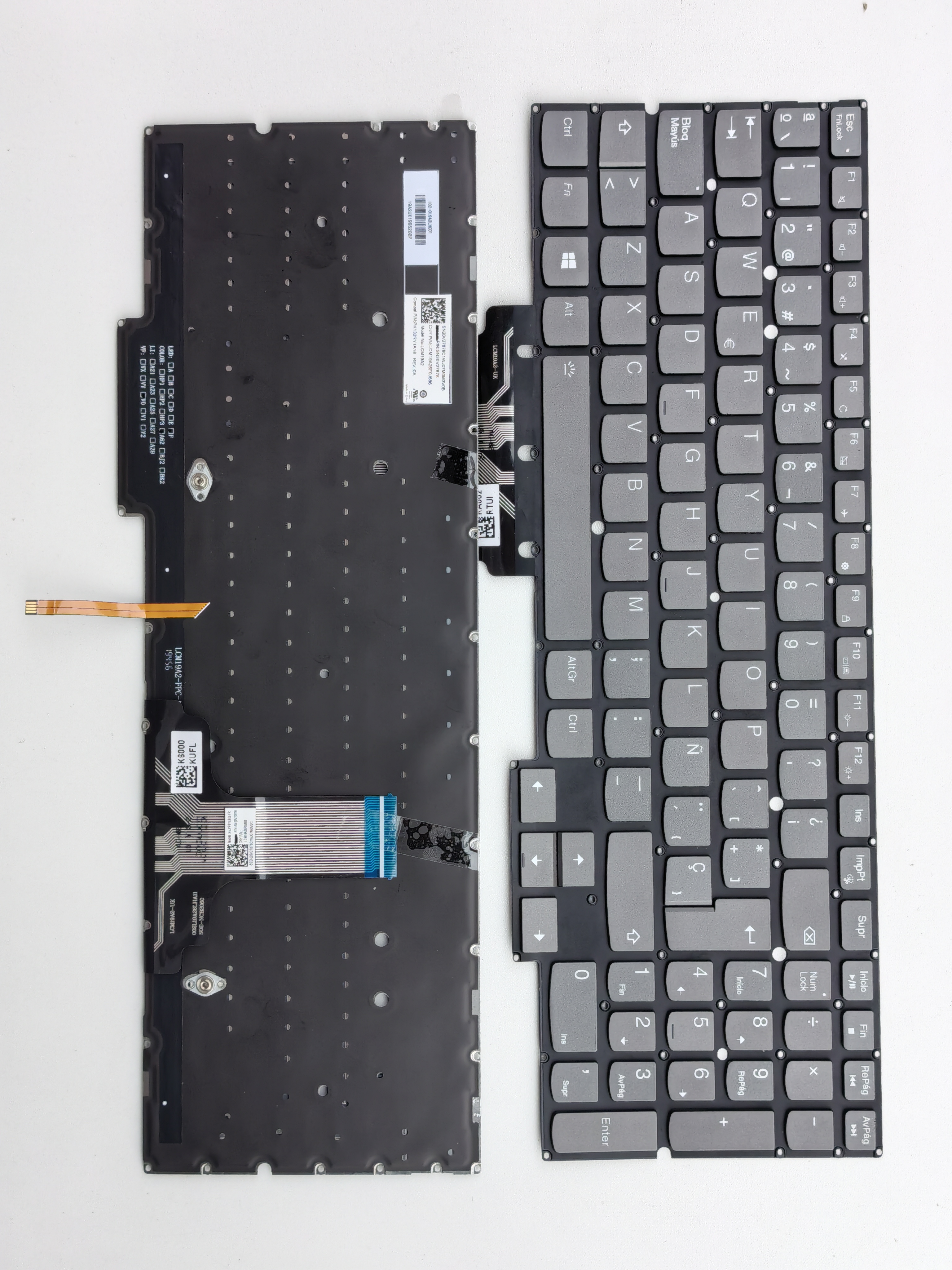 Picture of New Replacement Laptop Keyboard For LENOVO Y9000K 2020 2019/Y9000X 2020 2019/Y740S-15 Grey Backlit Sp Layout